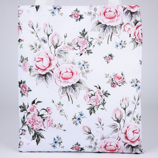 Сумка шопер Розы, 35х0.5х40 см, отд без молнии, без подклада, белая - Nazamok фото 6