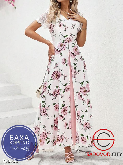 Женское платье с цветочным принтом - Bruno фото 2