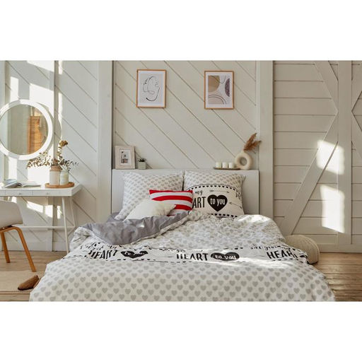 Постельное белье Этель евро My heart 200 *217 см, 240*220 см, 70*70 см -2 шт, бязь фото 9