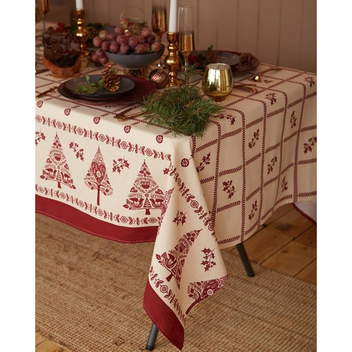 Скатерть новогодняя «Доляна» Merry Christmas, 146×110+/- 3 см, 100% хлопок, рогожка 164 г/м²