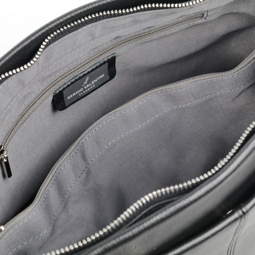 Женская кожаная сумка Sergio Valentini SV-SZ-707 Блек  фото 4