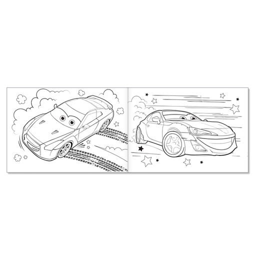 Цена за 4 шт. Раскраска для мальчиков Крутые гонки, А5, 12 стр.