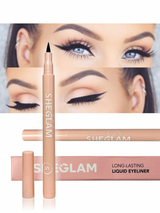 Водостойкая подводка-фломастер для глаз, чёрная