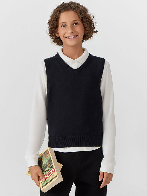 Поло для мальчиков белое - Mark formelle фото 7