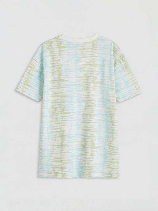 Bisiklet Yaka Desenli Erkek ?ocuk Ti??rt