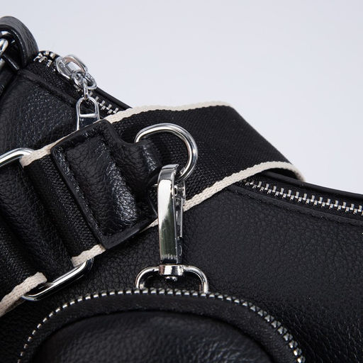 Сумка-багет на молнии, с кошельком, цвет чёрный - Simaland фото 6