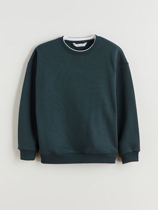 Bisiklet Yaka Erkek ?ocuk Sweatshirt