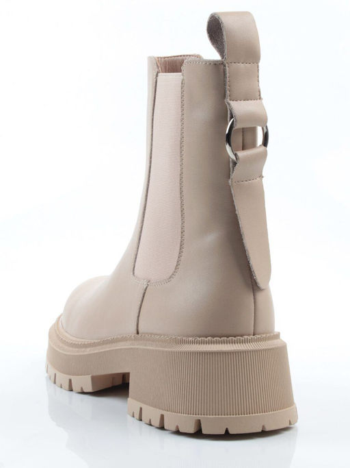 04-PAT160-2Z BEIGE Ботинки зимние женские (натуральная кожа, 100% шерсть)