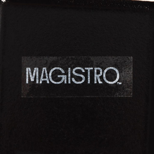 Блюдо фарфоровое для подачи с бамбуковой ручкой Magistro «Галактика», 30×20,5×2,3 см, цвет чёрный