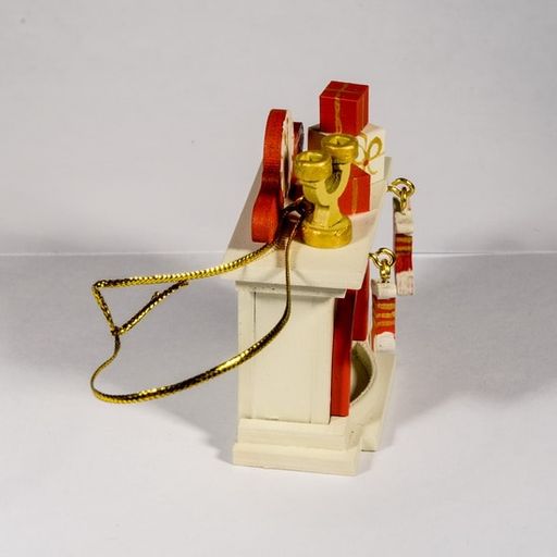 Елочная игрушка - Камин 1013 S - Idh фото 4