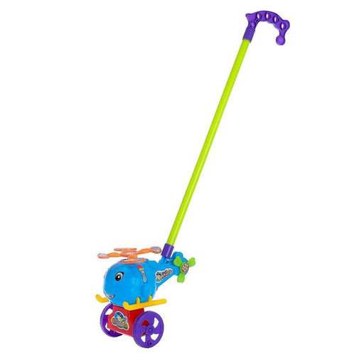 Каталка на палке Вертолёт, цвета МИКС - Simaland фото 3