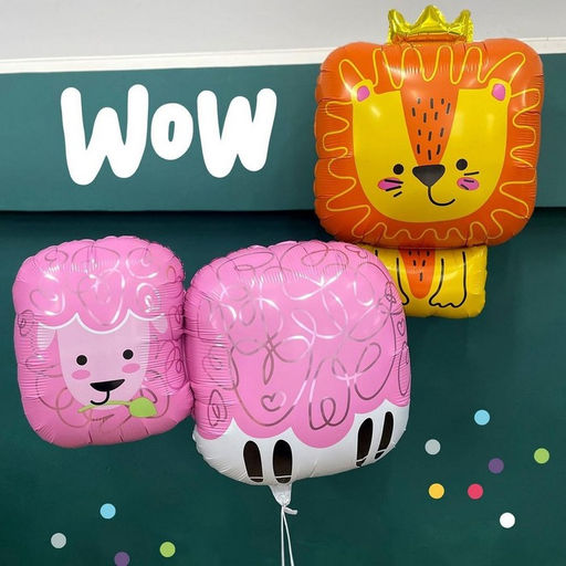 Воздушный шар фольгированный 36" «Овечка», фигура, инд.упаковка