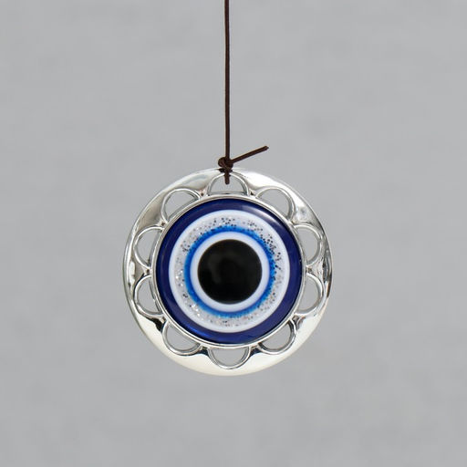 Музыка ветра «От сглаза», металл, 5 трубок, глазки, 60 см