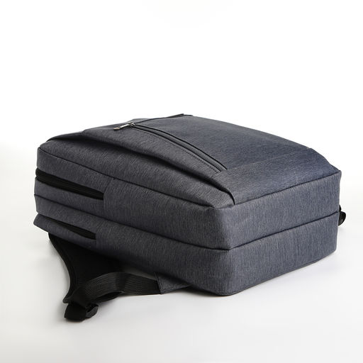 Рюкзак городской на молнии, 2 кармана, с USB, цвет серый - Simaland фото 3