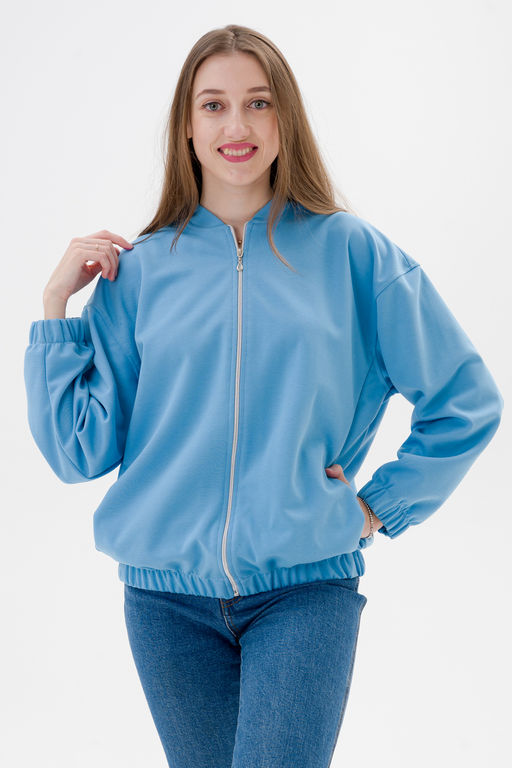 Бомбер из коттон фита Амадэль