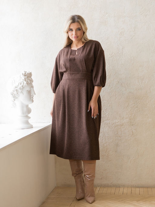 Платье 1360 коричневый - Novita фото 7