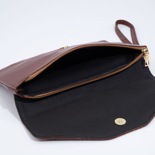 Клатч на молнии, цвет коричневый - Simaland фото 6