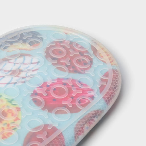 Рукавица для горячего Доляна «Пончики», силикон, 29.5×18×1 см