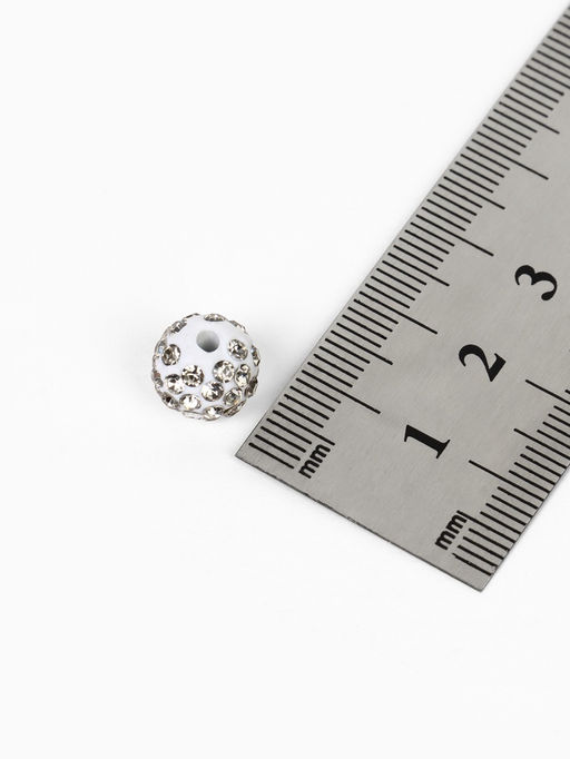 Бусины для творчества «Шамбала», 10 мм, набор 15 шт., белые