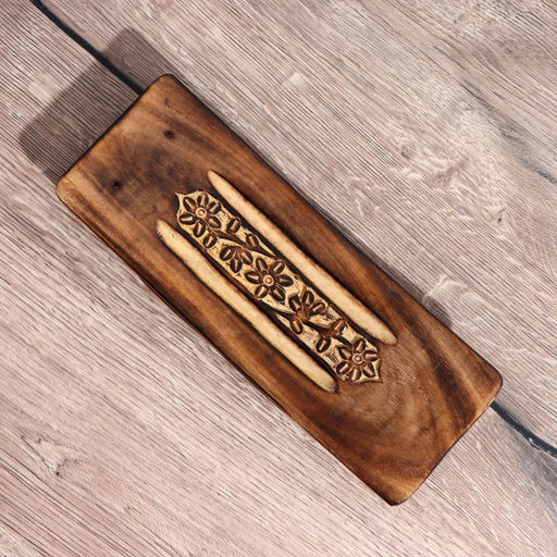 Подставка для благовония «Лодка», 26 см, манговое дерево