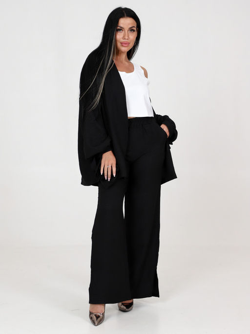 ЖК-596 ЖЕНСКИЙ КОСТЮМ (БЕЗ ТОПА) (Черный) - А-дина фото 3