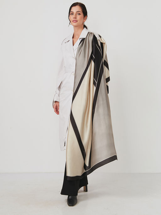 Большой, мягкий, тонкий и очень нежный двусторонний палантин - Tantino фото 2