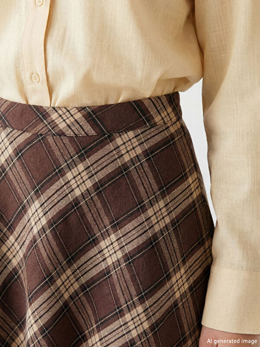 Beli Fermuarl? Ekose A Kesim Etek