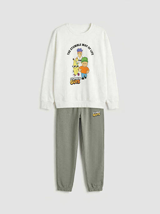 Stumble Guys Bask?l? Erkek ?ocuk E?ofman Tak?m?