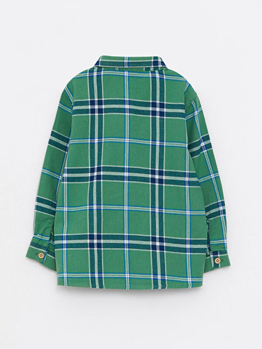 Uzun Kollu Ekose Desenli Erkek Bebek G?mlek - Waikiki фото 2