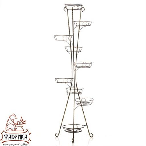 Стойка для цветов Классика 17-019 на 9 цветов - Фабрика интерьерной ковки фото 3