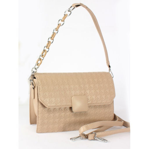 Сумка женская искусственная кожа Ch&K-2633, 1отд, плечевой ремень, бежевый SALE 254485