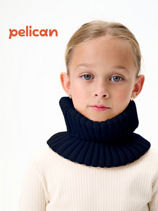 PELICAN, шарф (модель "снуд") для детей, Джинс