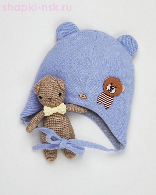 Пегас Шапка с ушками для мальчика (42-48)