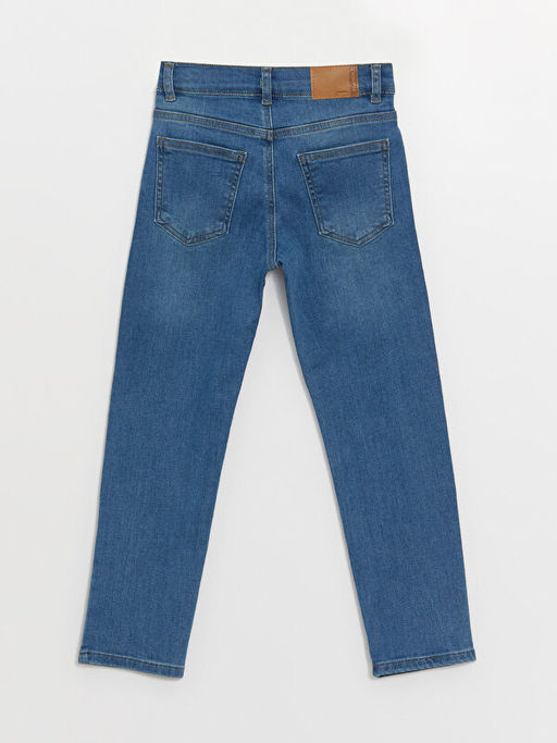 Beli Ayarlanabilir Lastikli Erkek ?ocuk Jean Pantolon - Waikiki фото 3