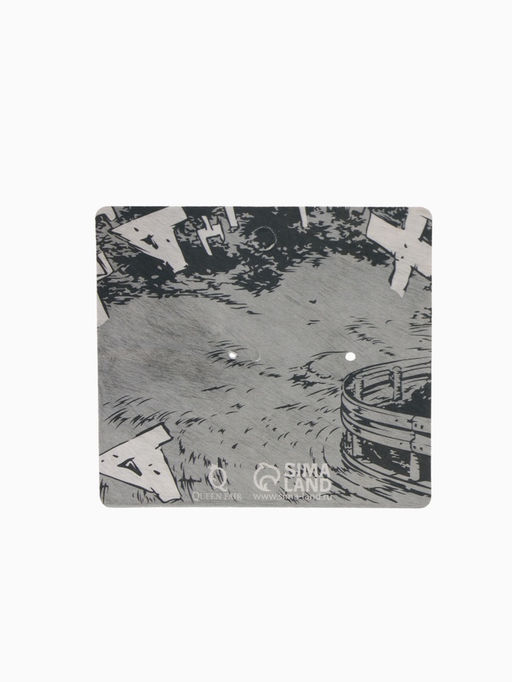 Значок Япония AE-86, цвет чёрно-белый в чёрном металле