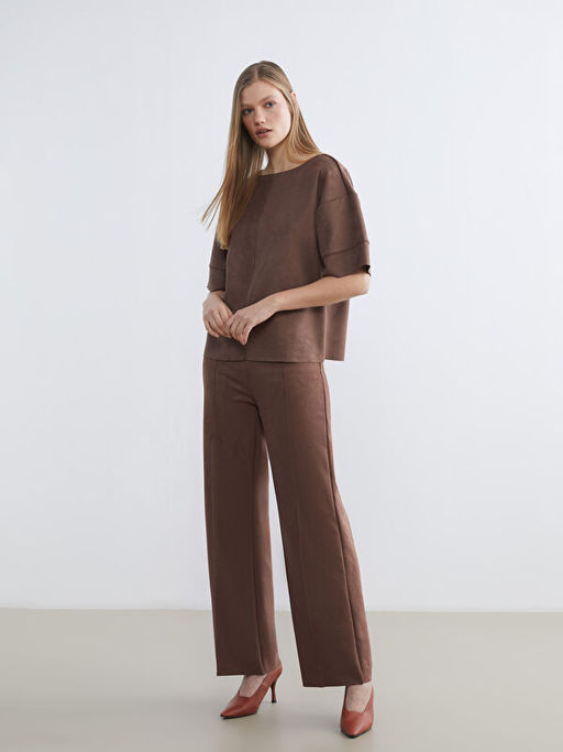 Bisiklet Yaka Kad?n S?et Ti??rt