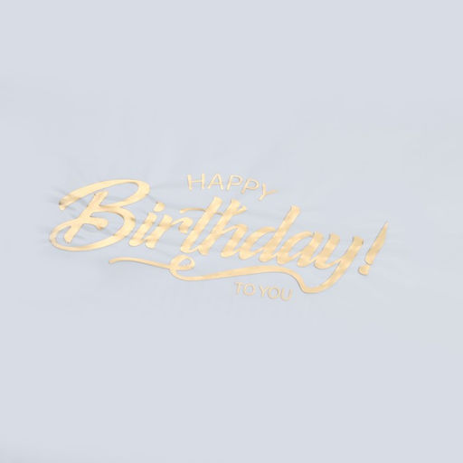 Цена за 15 шт. Пленка глянцевая С днём рождения, золото, 50 х 70 см - UPAK LAND фото 3