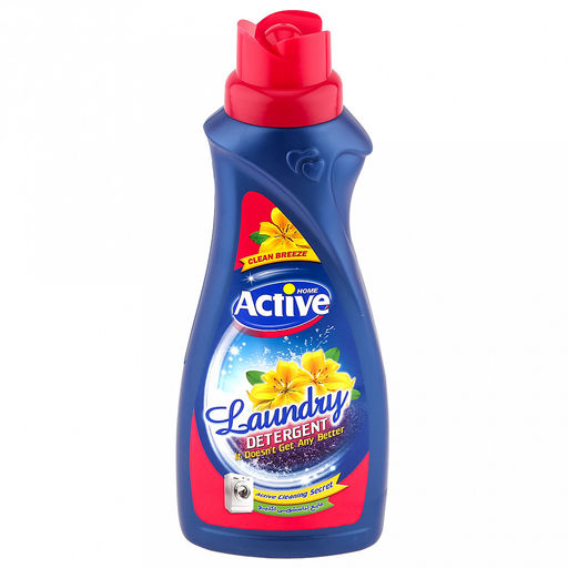 Гель для стирки белья Active 1л, концентрат, универсальный, Clean Breeze, степные цветы, Pink (Иран)