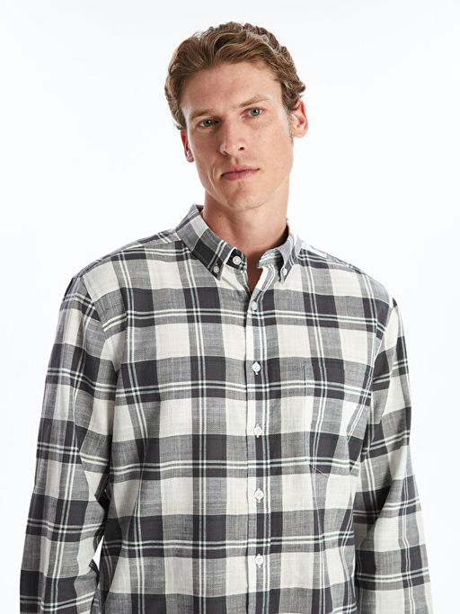 Regular Fit Uzun Kollu Ekose Arm?rl? Erkek G?mlek