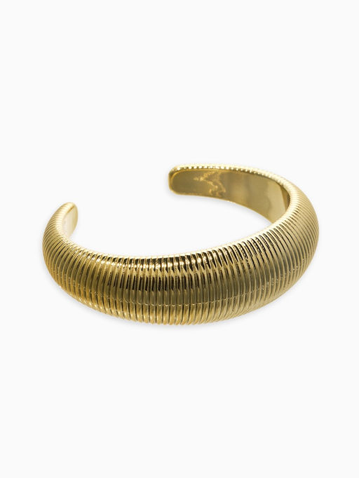 Цена за 2 шт. Браслет каркасный "Пружина", цвет золото