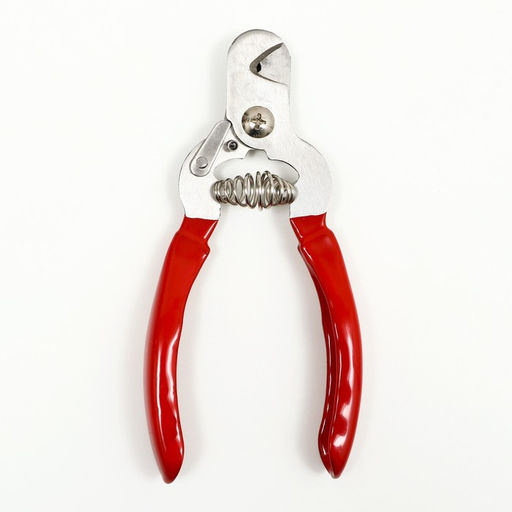 Когтерез-секатор с объемными прорезиненными ручками, отверстие 13 мм, красный - Пижон фото 3