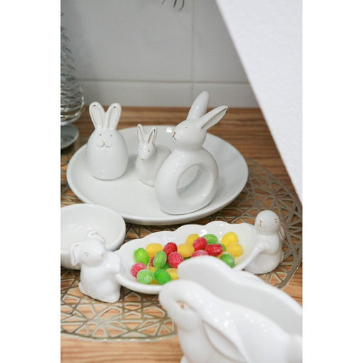 Кольцо для салфеток Зайка в золотом, 7,53,511,5 см, цвет белый - Доляна фото 5