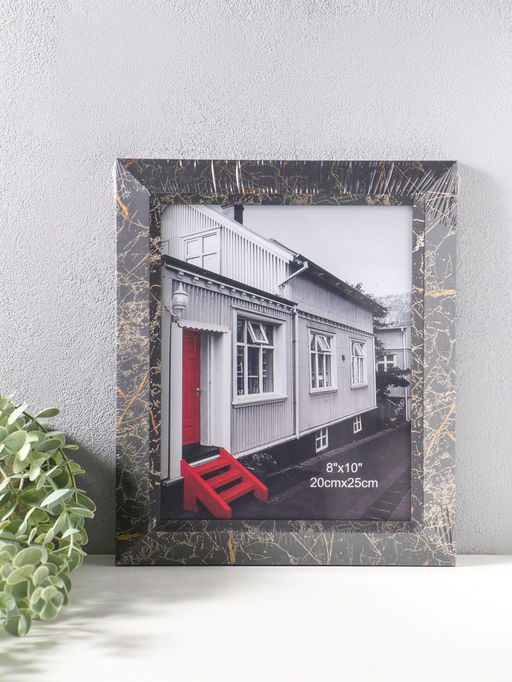 Фоторамка пластик 20х25 см "Гедеон" чёрный с золотом 32х28х2 см