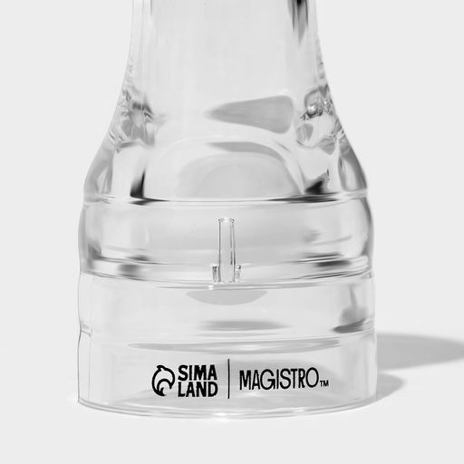 Солонка для специй Magistro Glace, 12.6 см, акрил, прозрачная  фото 2
