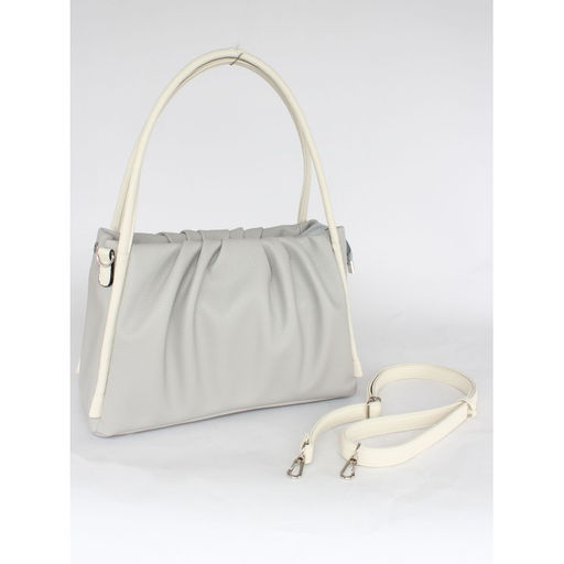 Сумка женская искусственная кожа ADEL-309, 1 отд/плеч рем, серый/беж св флотер 259820