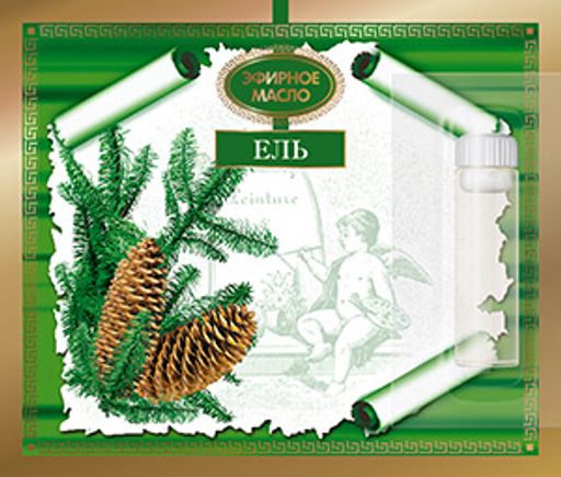 Масло косметическое эфирное Ель 2,4 мл