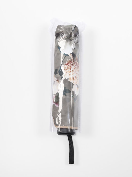 Зонт механический Флора, эпонж, 4 сложения, 8 спиц, R=48/55 см, d=96 см, МИКС