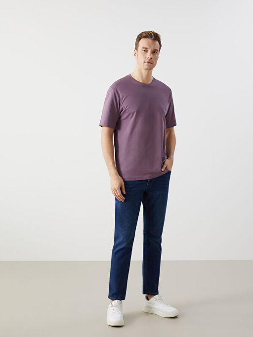 Bisiklet Yaka Penye Erkek Ti??rt