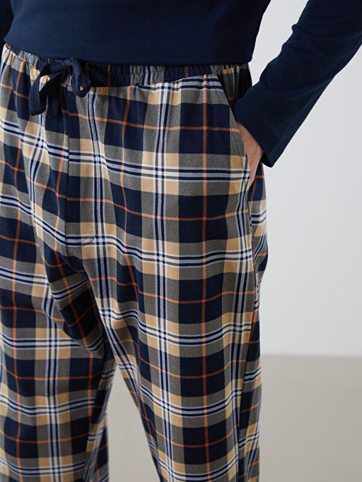 Standart Kal?p Ekose Erkek Pijama Alt