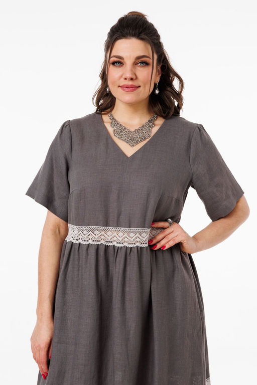 Платье ANELLI 55 пепельное кружево - Таиер фото 7